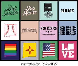 New Mexico state t shirt design