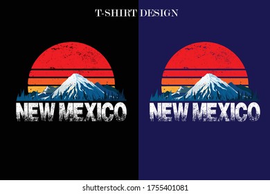 new mexico t-shirt design. retro t-shirt design.