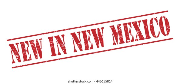 new in new mexico vector stamp on white background
