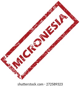 New Micronesia grunge rubber stamp on a white background. Vector illustration