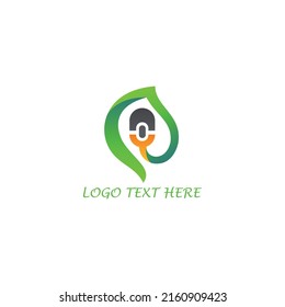 New microphone logo design eps