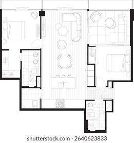 new minimal Apartment floor plan 