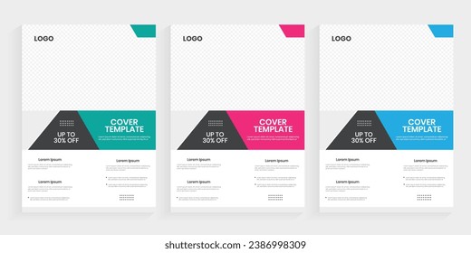Nueva plantilla de portada de folletos creativos de un solo uso, folleto anual editable, kit de medios, plantilla, diseño de portada de folletos corporativos de alta calidad en formato A4