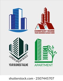 Diseño de logotipo de edificio de modelo Nuevo