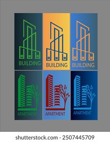 Diseño de logotipo de edificio de modelo Nuevo