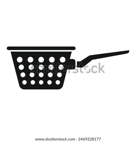 New model colander icon simple vector. Cooking element. Drain object