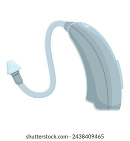 New model hearing device icon cartoon vector. Medical health care. Organ care