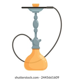 New model hookah icon cartoon vector. Bar smoking equipment. Aromatic steam
