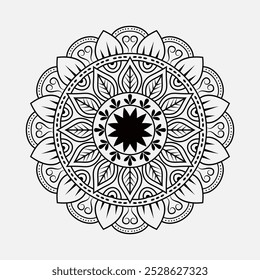 Arte de diseño de mandala de modelo Nuevo
