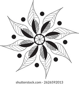 Neues Modell mandala Design nach Vektorgrafik
