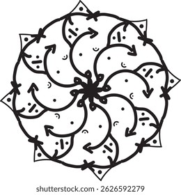 Neues Modell mandala Design nach Vektorgrafik