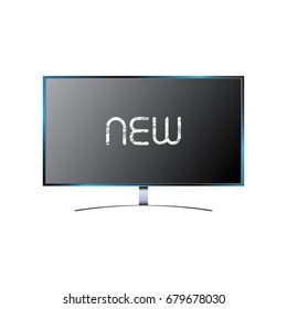 The new model, series, television. Display, tv, vector illustration