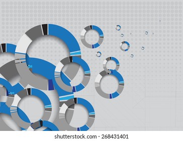New Model Technology Business Background. Abstract innovation solution.