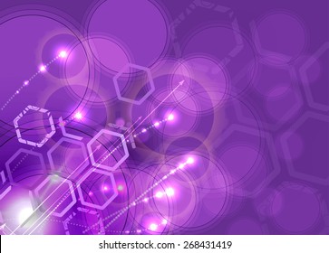 New Model Technology Business Background. Abstract innovation solution.