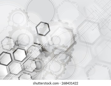 New Model Technology Business Background. Abstract innovation solution.