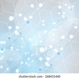 New Model Technology Business Background. Abstract innovation solution.