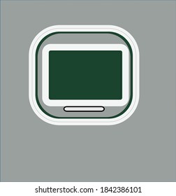 New model television with the gray background