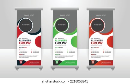 new modern abstract corporate business roll up banner, creative minimal x banner stand for commercial and Multipurpose Use. professional design Pull Up banner design template