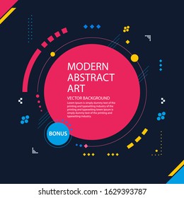 New modern abstract geometry background template design. vector, illustration