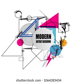 new modern abstract pattern background with geometric outline  polygonal triangular style illustration vector