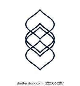 New modern abstract shape element vector design.