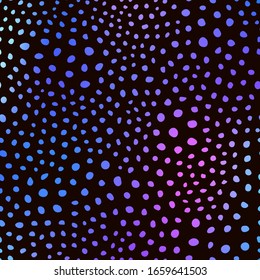New modern animal pattern. Pink, Blue and black background. Ornament of stylized skin. Vector stock illustration for posters, card, postcard, fabric, textile.