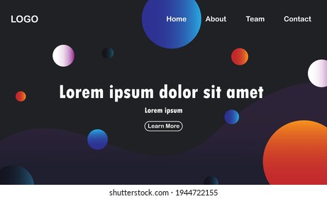 new modern background with depiction of outer space with colored planets premium vektor 