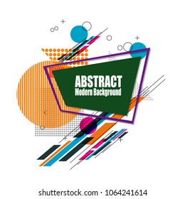 new modern bright geometric triangular polygonal abstract pattern banner background sticker label web illustration vector