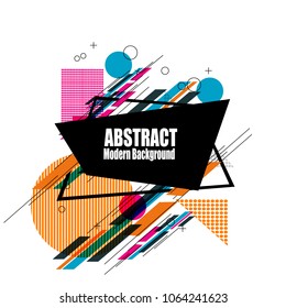 new modern bright geometric triangular polygonal abstract pattern banner background sticker label web illustration vector