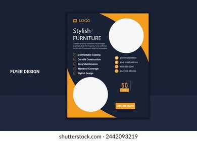 New Modern Business Brochure flyer design layout template in A4 size, Vector illustration