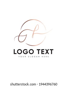 New modern calligraphy is more natural feel, handmade created with small touch of digital letter type F logo template, Vector logo for business and company identity 