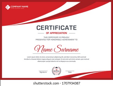 new modern certificate for corporate companies and all types business and other sectors