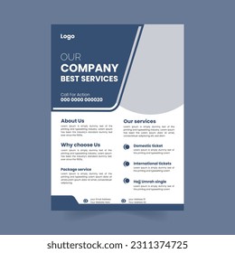 New Modern Corporate Business Digital Marketing Flyers Company Sponsor Ads, Free PSD Office Poster 