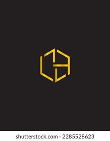 Nueva plantilla creativa de logotipo vectorial de iniciales L y H creativas 