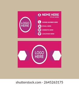 New Modern Creative Professional Business Card Idol Visiting Card Vector