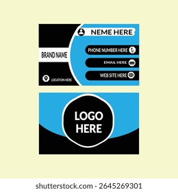 New Modern Creative Professional Business Card Idol Visiting Card Vector