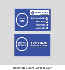 New Modern Creative Professional Business Card Idol Visiting Card Vector