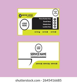 New Modern Creative Professional Business Card Idol Visiting Card Vector