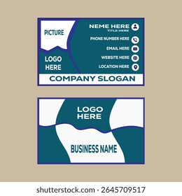 New Modern Creative Professional Business Card Idol Visiting Card Vector