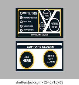 New Modern Creative Professional Business Card Idol Visiting Card Vector