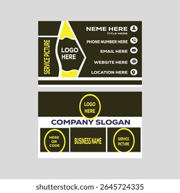 New Modern Creative Professional Business Card Idol Visiting Card Vector