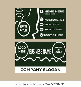 New Modern Creative Professional Business Card Idol Visiting Card Vector