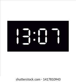new modern digital clock vector