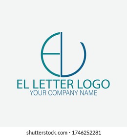 NEW Modern el letter logo