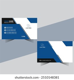 new modern elegant business card  design and name card layout in square size. clean  template vector design