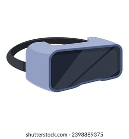 New modern headset icon cartoon vector. 3d online game. Camera cyber