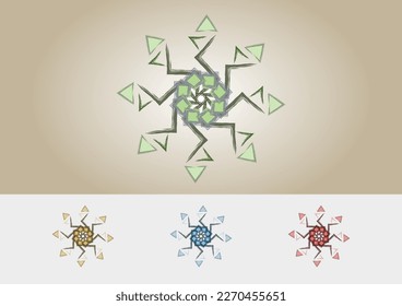 New modern islamic arabian ornament  with 3 color Option