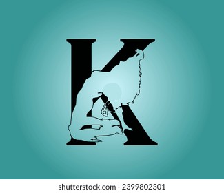 NEW MODERN latter logo design initial K Premium Vector