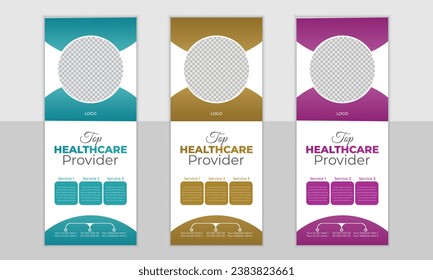 New modern medical roll up banner