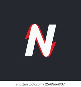 new modern n letter logo design